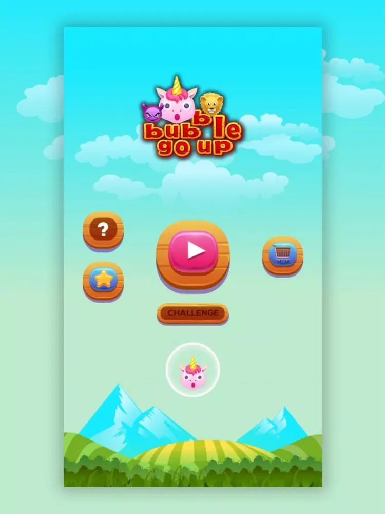 Capturas de tela do Bubble Go Up iPad 