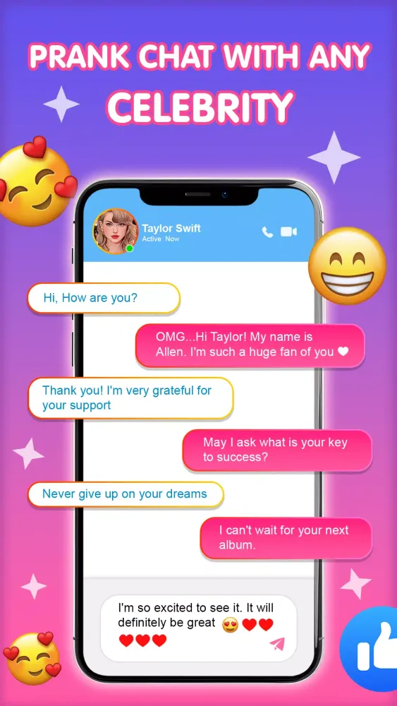 Tangkapan layar Celebs Prank Call & Chat