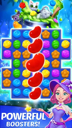 Ảnh chụp màn hình của Candy Witch - Match 3 Puzzle