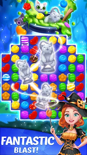 Ảnh chụp màn hình của Candy Witch - Match 3 Puzzle