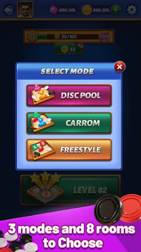 Carrom Lite-Board Offline Game Screenshots
