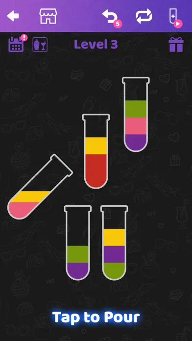 Скриншоты Water Puzzle: Cocktail Sort