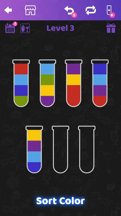 Скриншоты Water Puzzle: Cocktail Sort