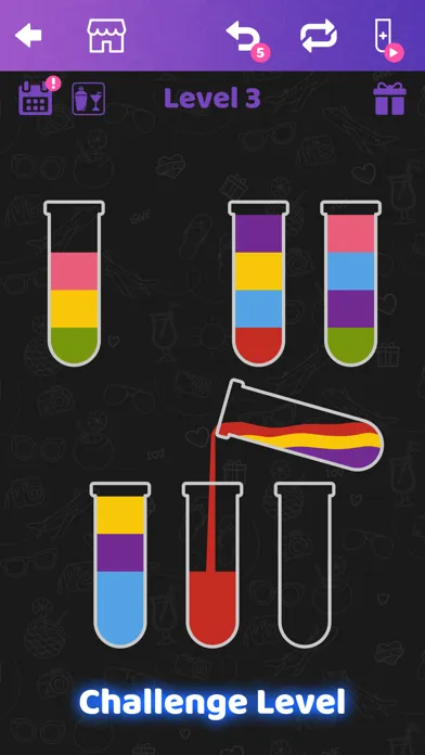 Скриншоты Water Puzzle: Cocktail Sort