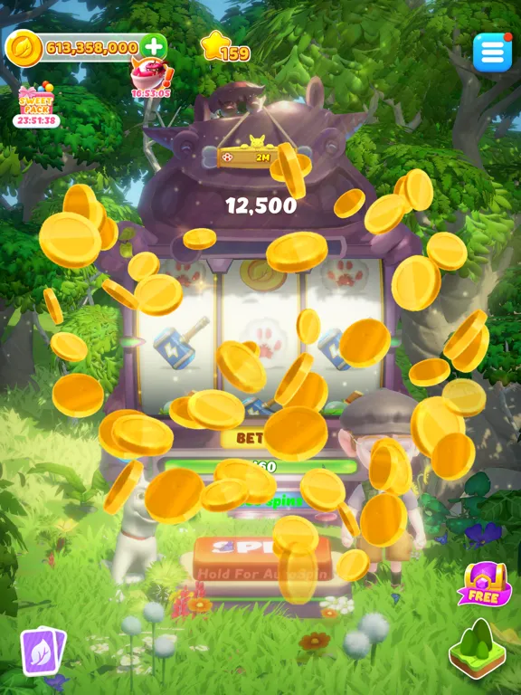 Tangkapan layar Coin Forest iPad 