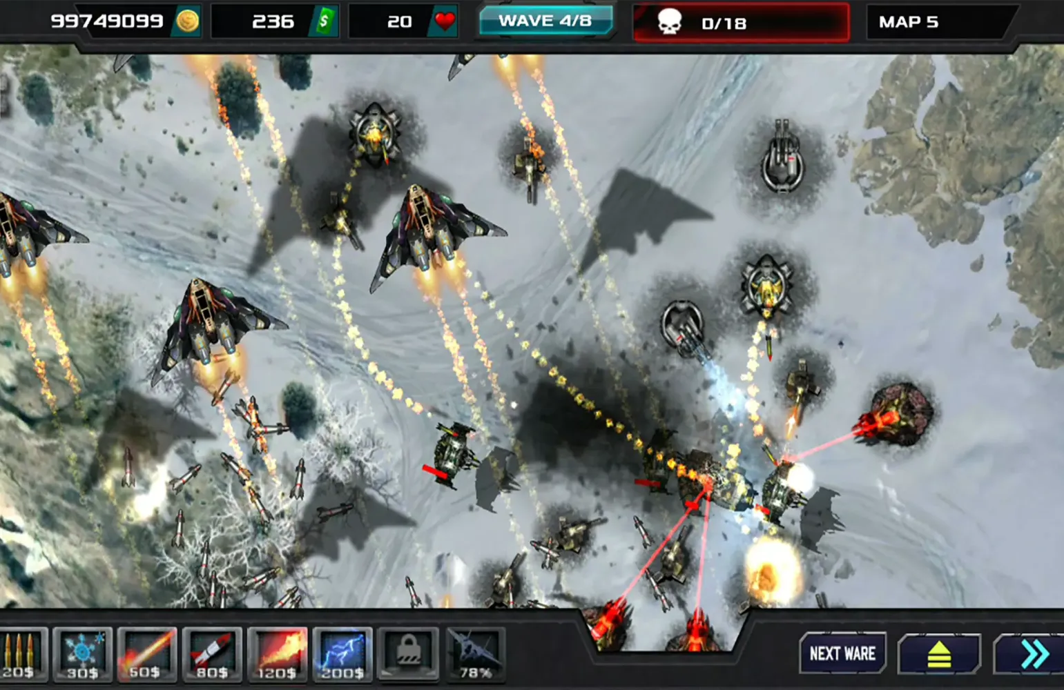 Tower Defense Legend War SciFi Screenshots