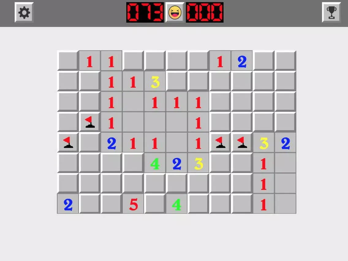 Ảnh chụp màn hình của Minesweeper version Classic iPad 