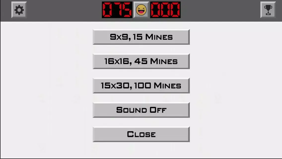 Ảnh chụp màn hình của Minesweeper version Classic