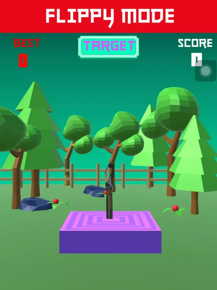 Flip Knife Game - Throw Knife Simulator Game iPad  Screenshots