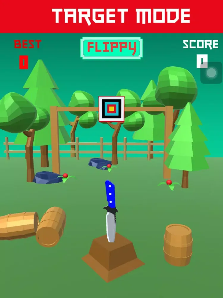 Flip Knife Game - Throw Knife Simulator Game iPad  Screenshots