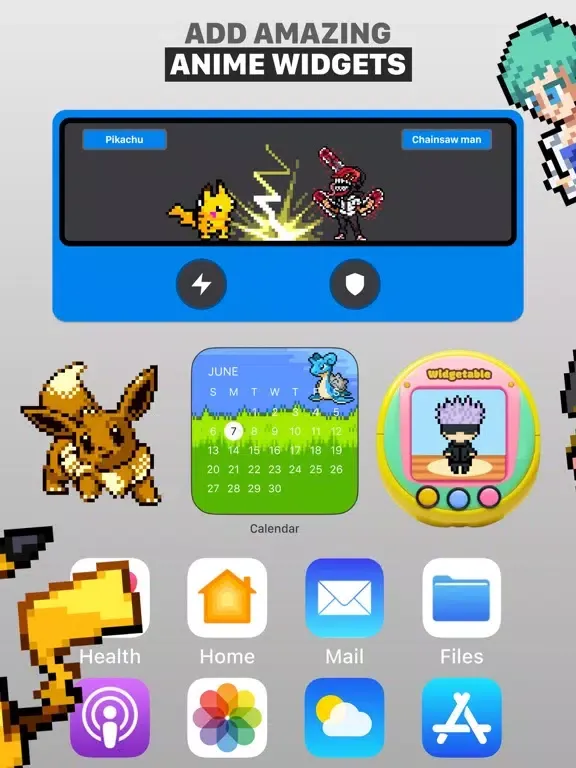 Poké Pets for Dynamic Island iPad  Screenshots