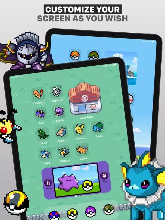 Poké Pets for Dynamic Island iPad  Screenshots