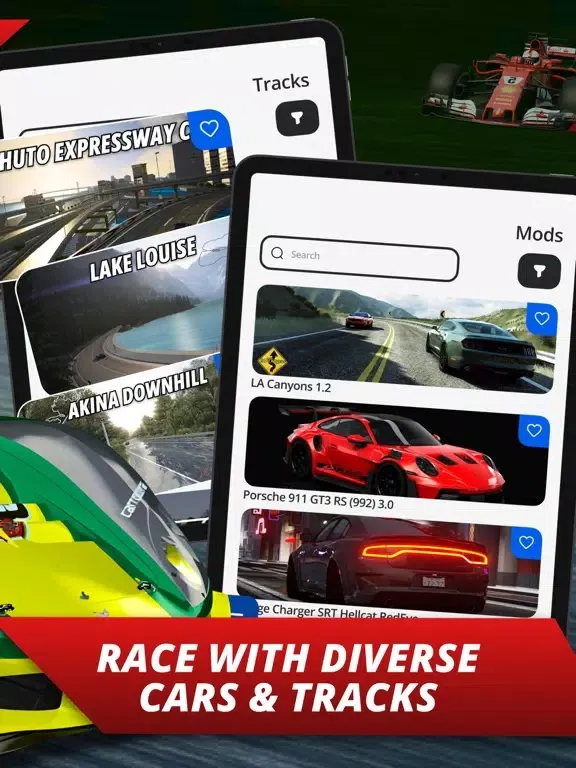 Tangkapan layar Mods, Cars, Maps Assetto Corsa iPad 