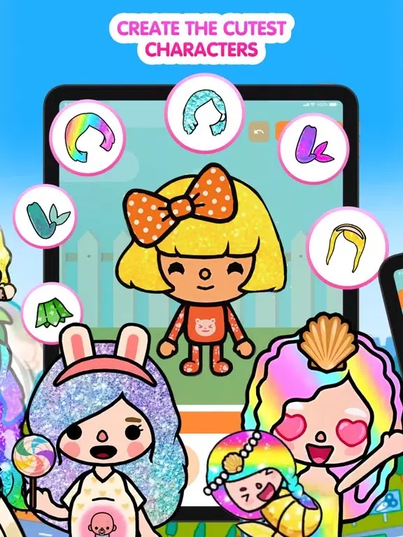Capturas de tela do Toca Life World Mods & Skins. iPad 