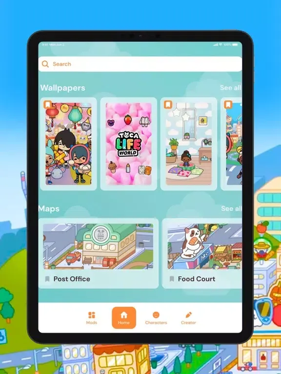 Capturas de tela do Toca Life World Mods & Skins. iPad 
