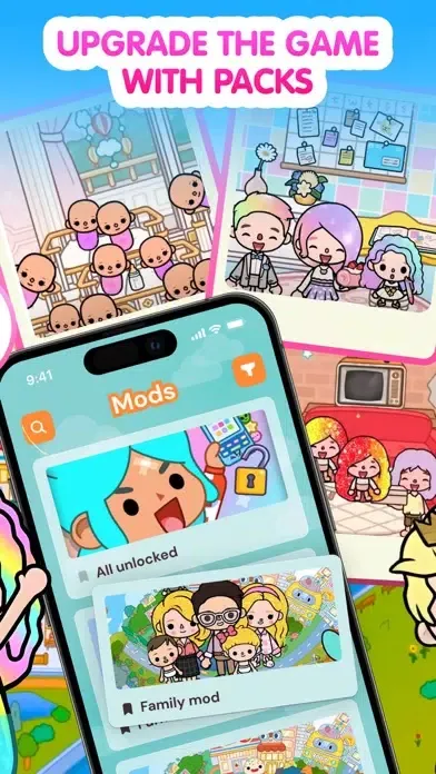 Capturas de tela do Toca Life World Mods & Skins.