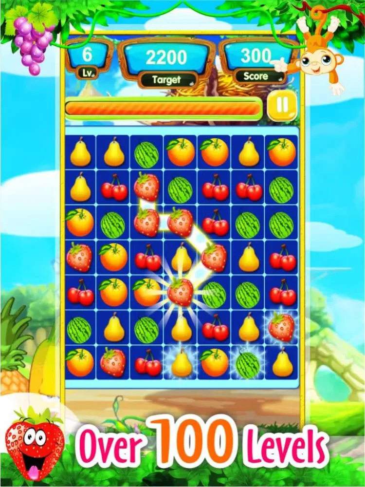 Tangkapan skrin Juicy Jam Match3 Adventure: Best Fruit Land Puzzle iPad 