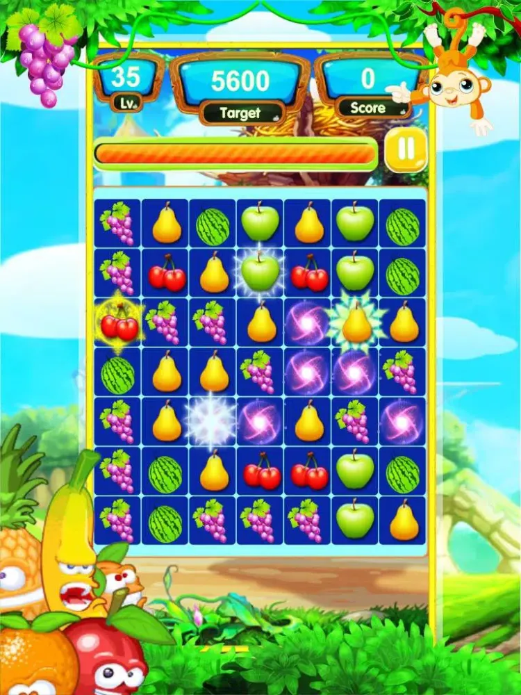 Tangkapan skrin Juicy Jam Match3 Adventure: Best Fruit Land Puzzle iPad 