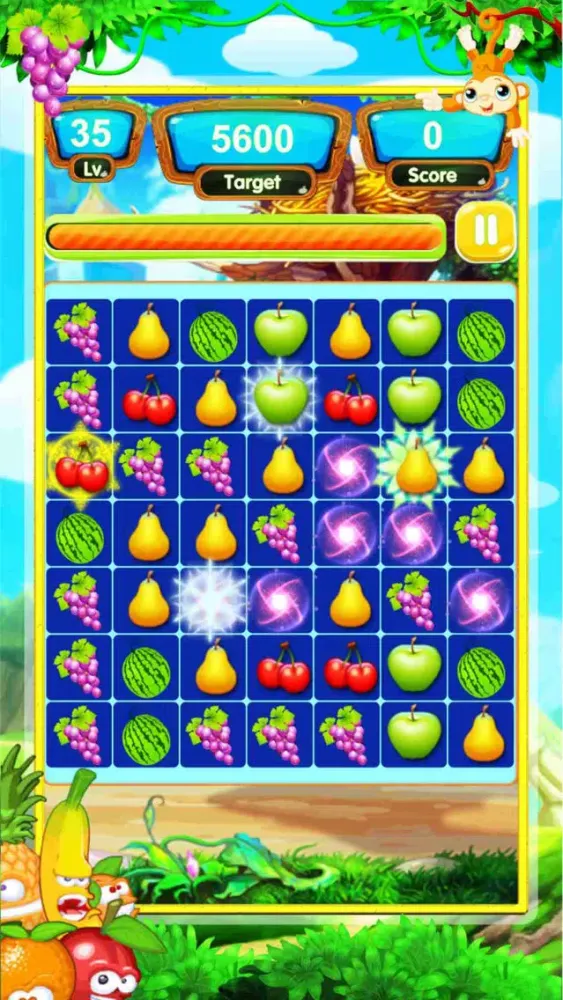 Tangkapan skrin Juicy Jam Match3 Adventure: Best Fruit Land Puzzle