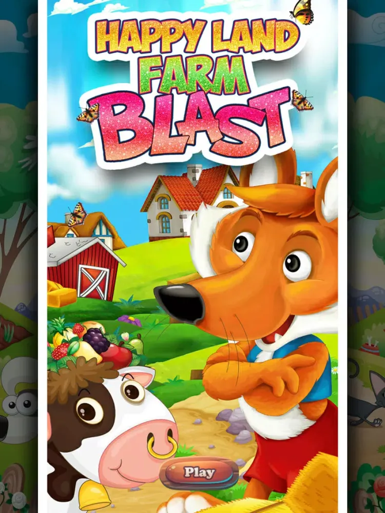 Tangkapan layar Happy Land Farm Blast iPad 