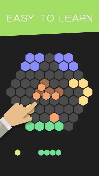 Screenshot di Hex Puzzle-Six Sides Unroll & Unblock Tiles Slide