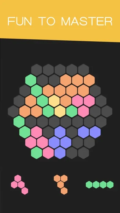 Screenshot di Hex Puzzle-Six Sides Unroll & Unblock Tiles Slide