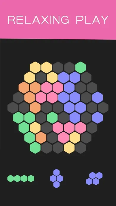 Screenshot di Hex Puzzle-Six Sides Unroll & Unblock Tiles Slide