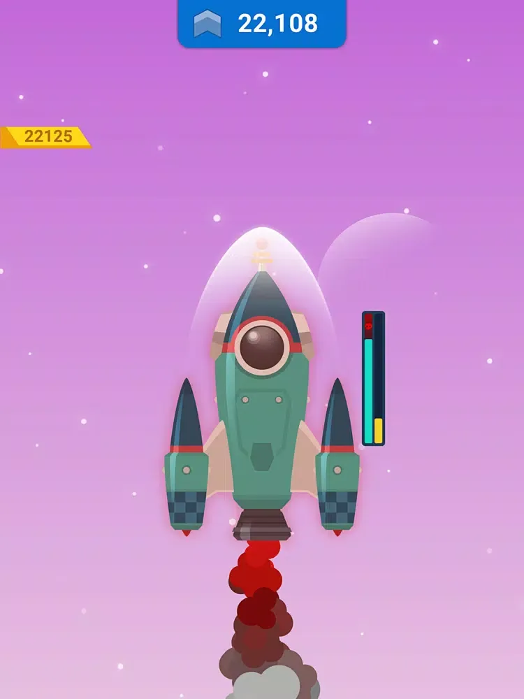 Ảnh chụp màn hình của Idle Rocket Sky iPad 