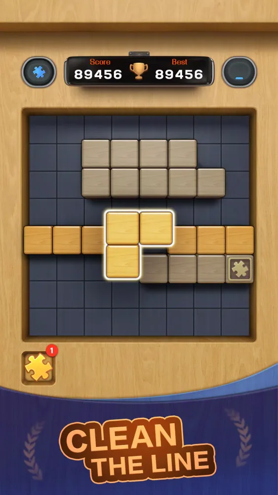 Tangkapan skrin Jigsaw woods 3D block