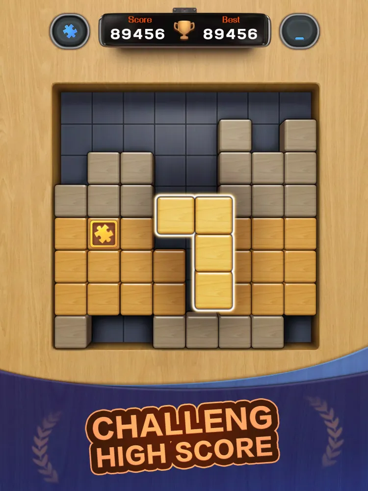 Tangkapan skrin Jigsaw woods 3D block