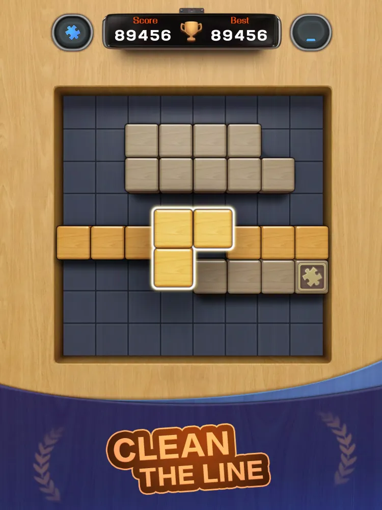 Tangkapan skrin Jigsaw woods 3D block