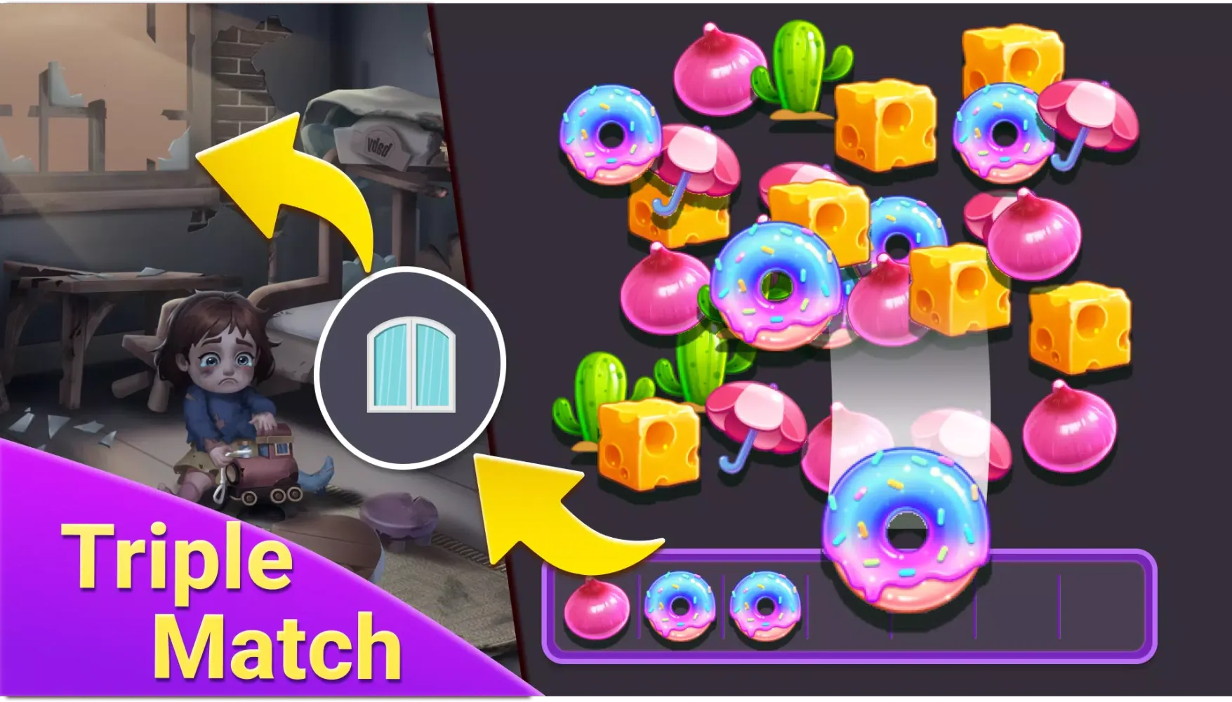 ภาพหน้าจอของ Triple Match Story