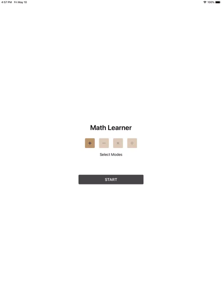 Math Learner: Math Trainer iPad 应用截图