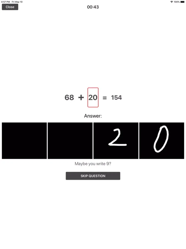 Math Learner: Math Trainer iPad 应用截图