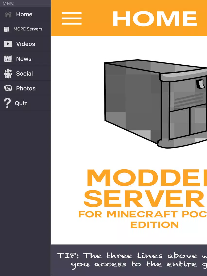 ภาพหน้าจอของ Modded Servers for Minecraft Pocket Edition - Server Mods for PE iPad 