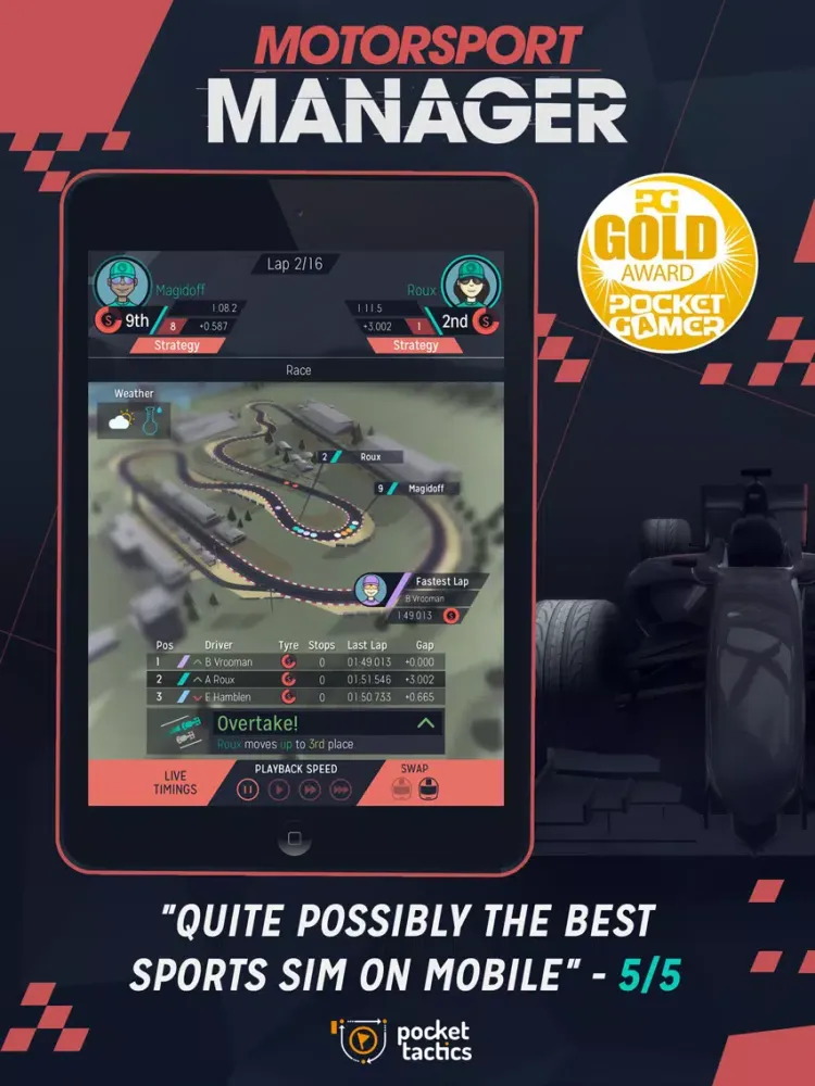 Capturas de tela do Motorsport Manager Mobile iPad 