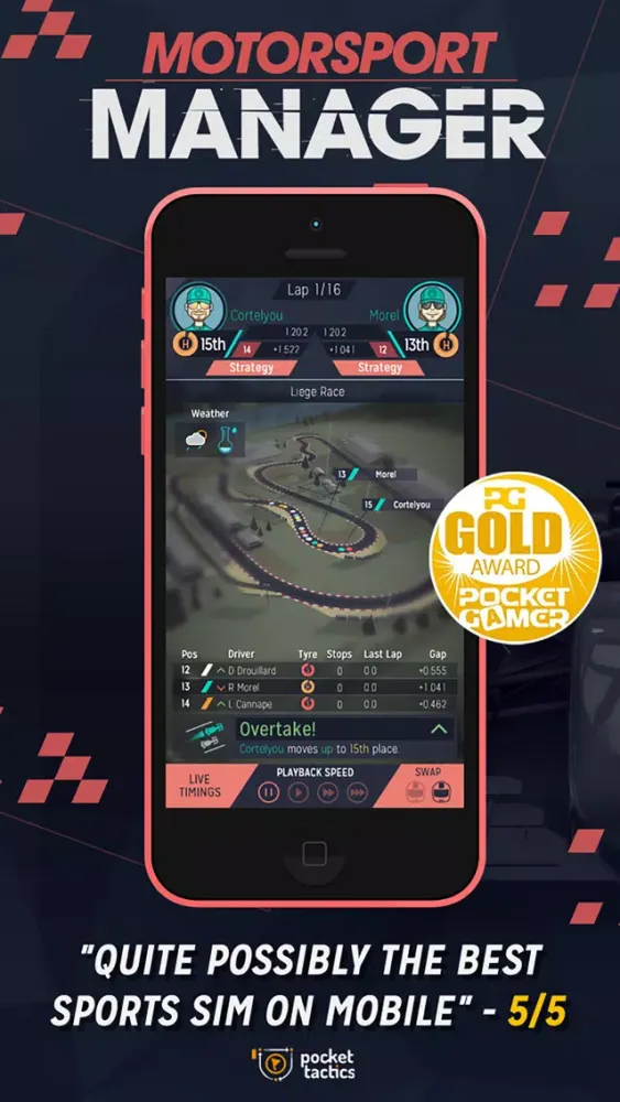 Capturas de tela do Motorsport Manager Mobile
