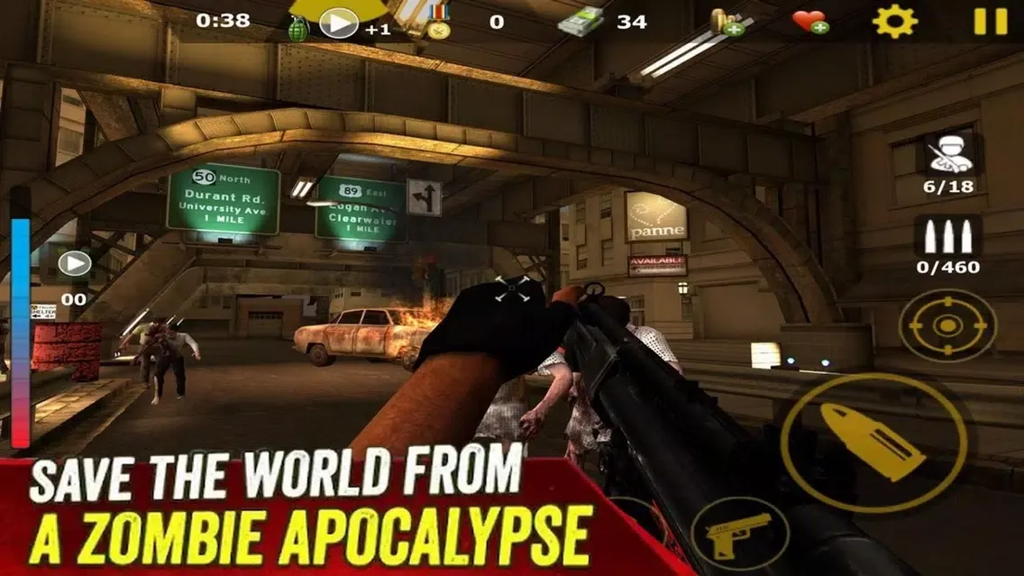 Zombie World - Shooter Hero 스크린샷