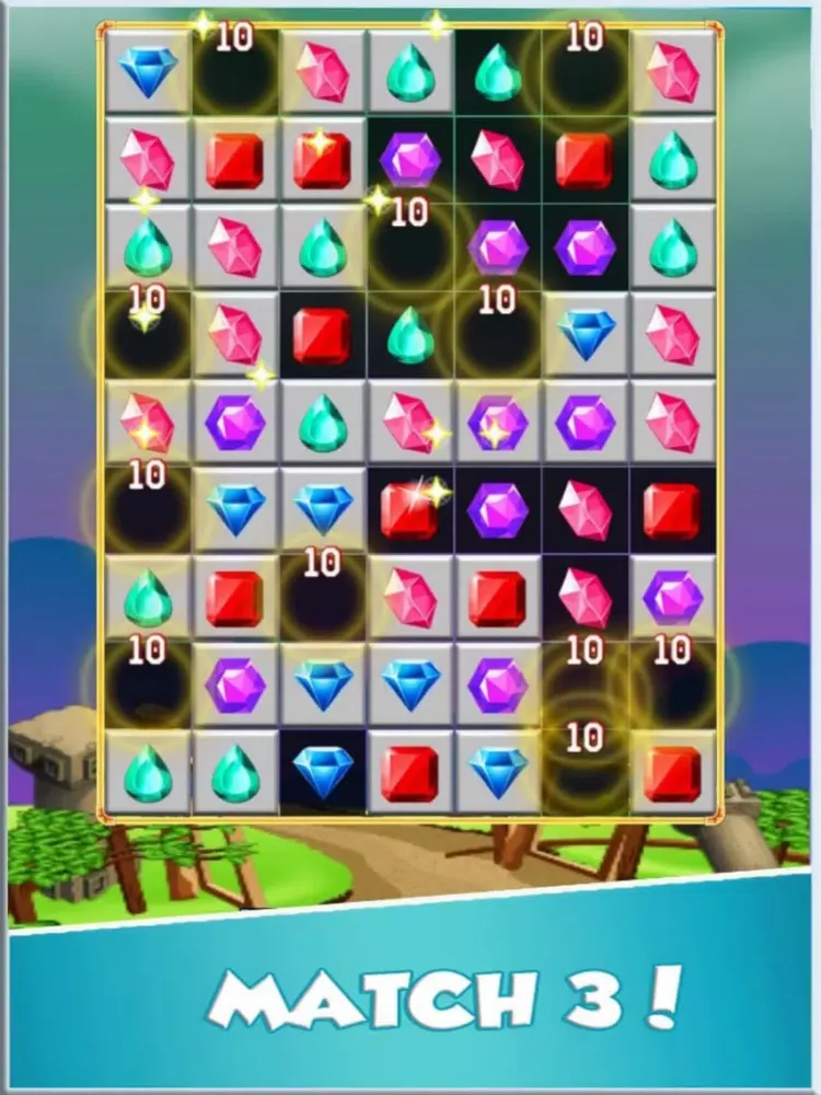 Hunting Jewels Mania HD iPad  Screenshots