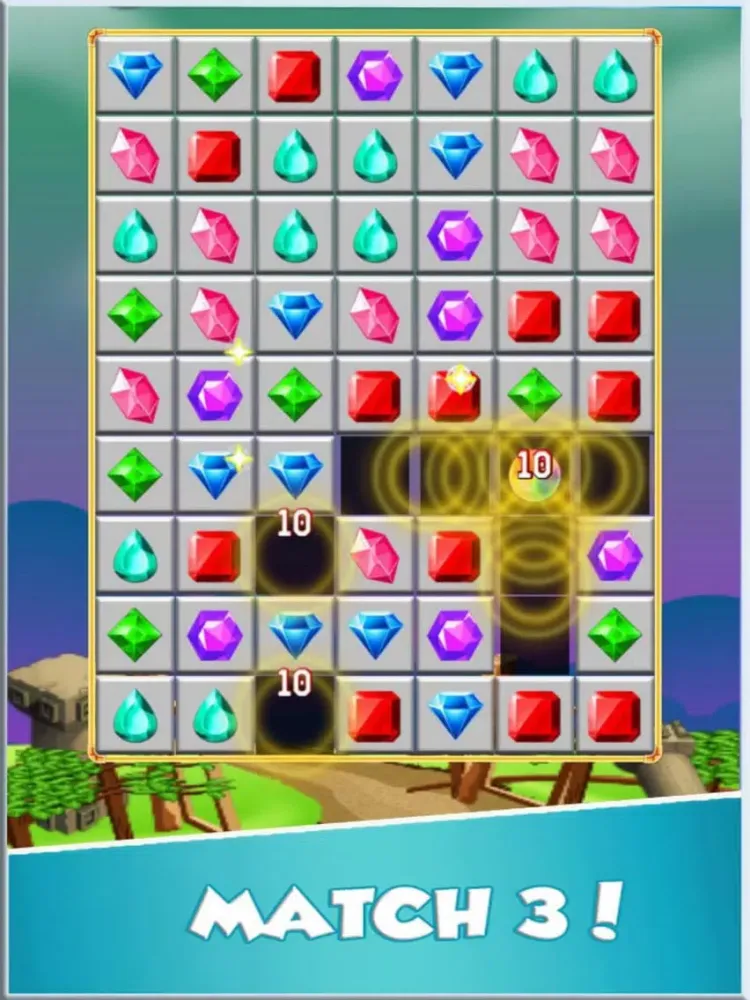 Hunting Jewels Mania HD iPad  Screenshots