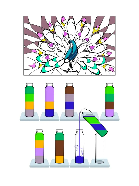 Capturas de tela do Sort Paint: Water Sorting Game iPad 
