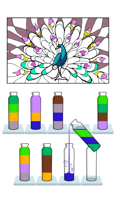 Capturas de tela do Sort Paint: Water Sorting Game