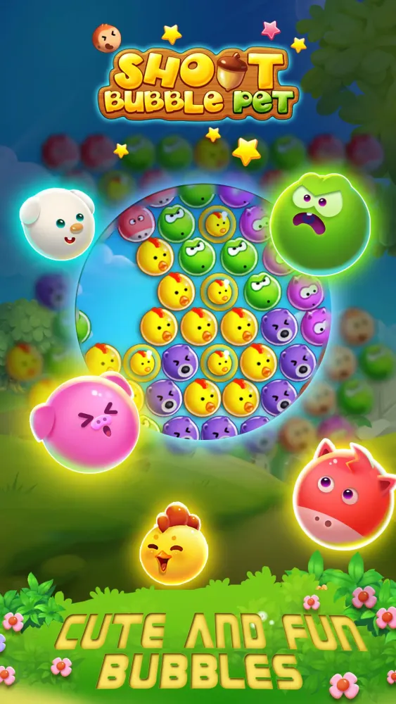 Capturas de tela do Bubble Shoot Pet