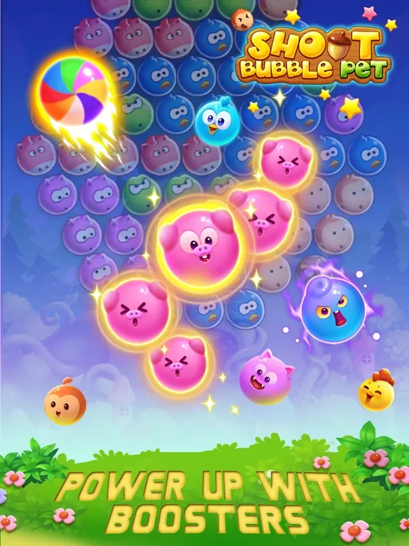 Bubble Shoot Pet iPad 应用截图