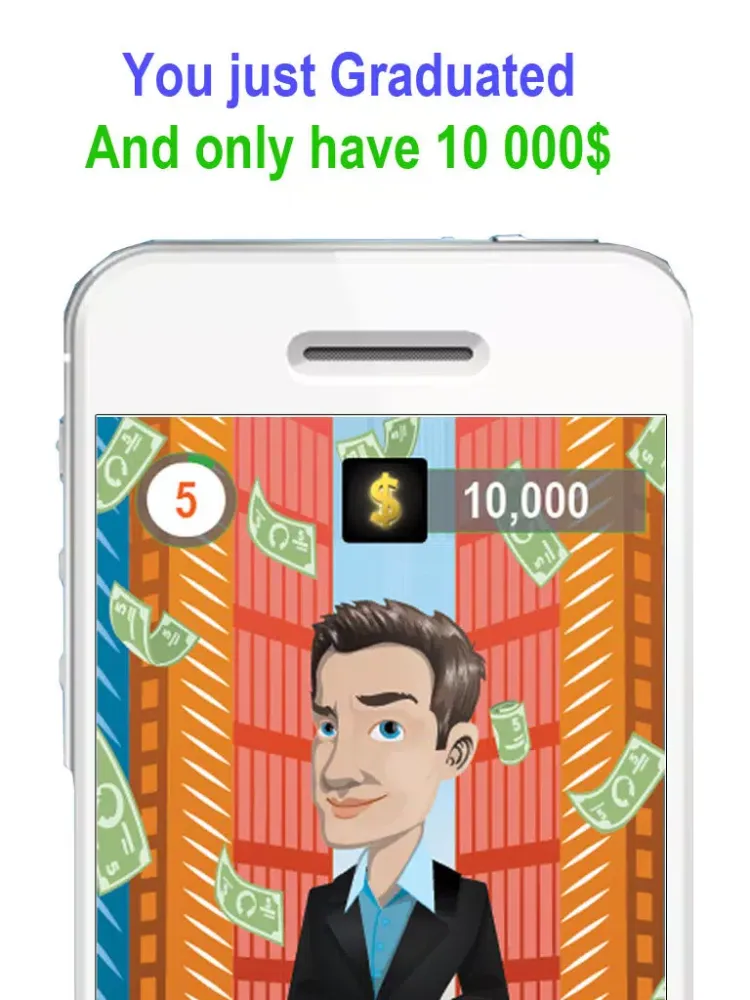 Rising Billionaire - You are the next Billionaire, the road to $ Riches and Money & croft iPad 应用截图