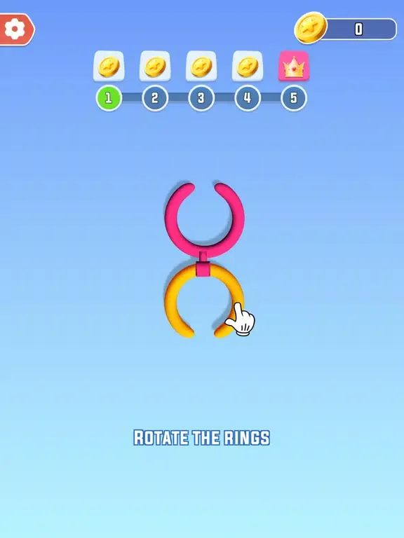 ภาพหน้าจอของ Rotate Rings Puzzle iPad 