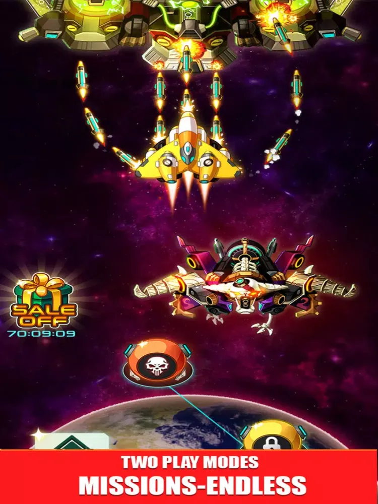 Tangkapan layar Space Battle: Final War iPad 
