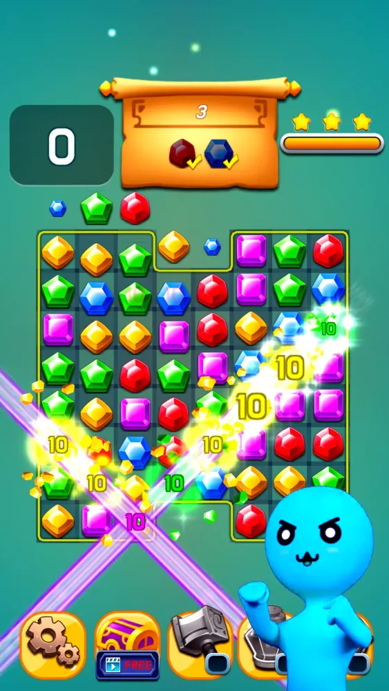 Stick Jewel: Match 3 Master应用截图