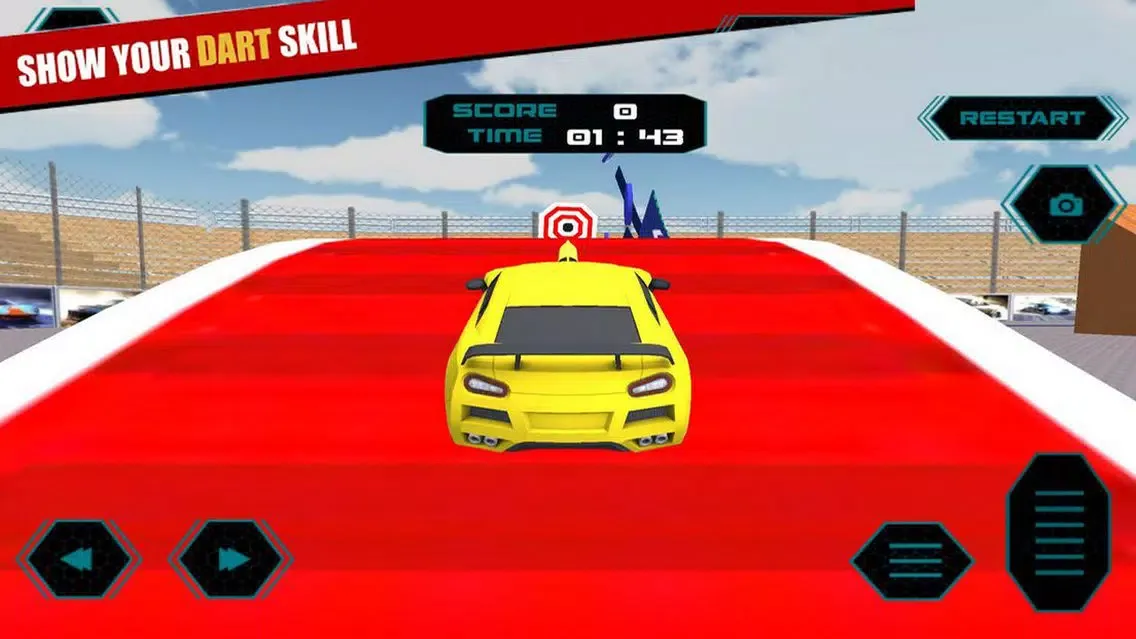 Tangkapan layar High Jumps Dart Car 3D