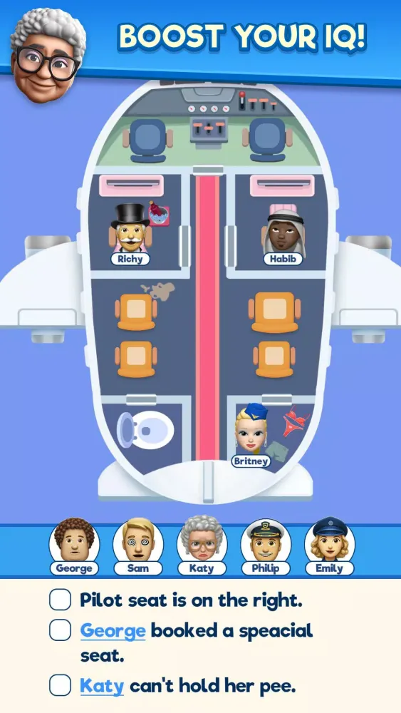 That's My Seat - Logic Puzzle Screenshots